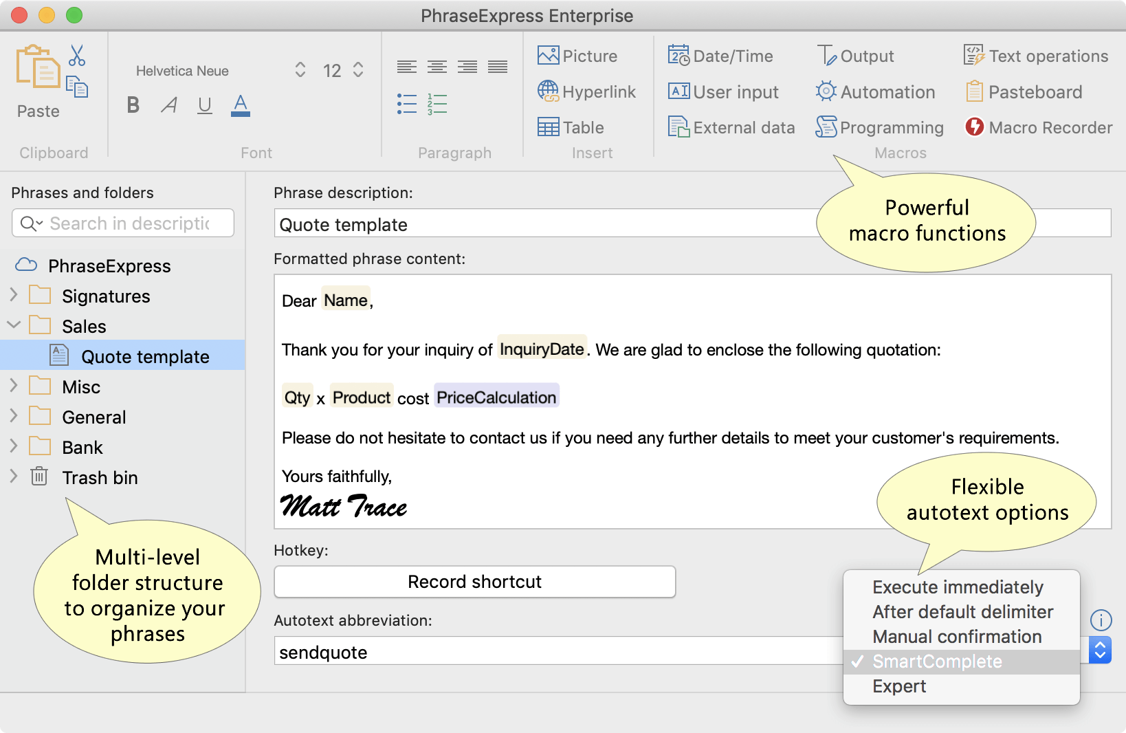 text application for mac